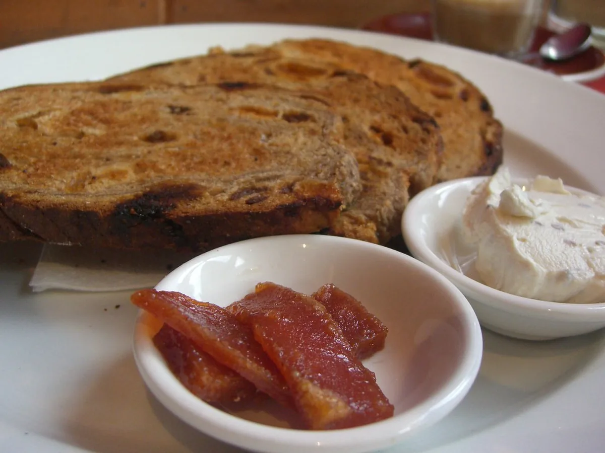 Papaya coconut French toast