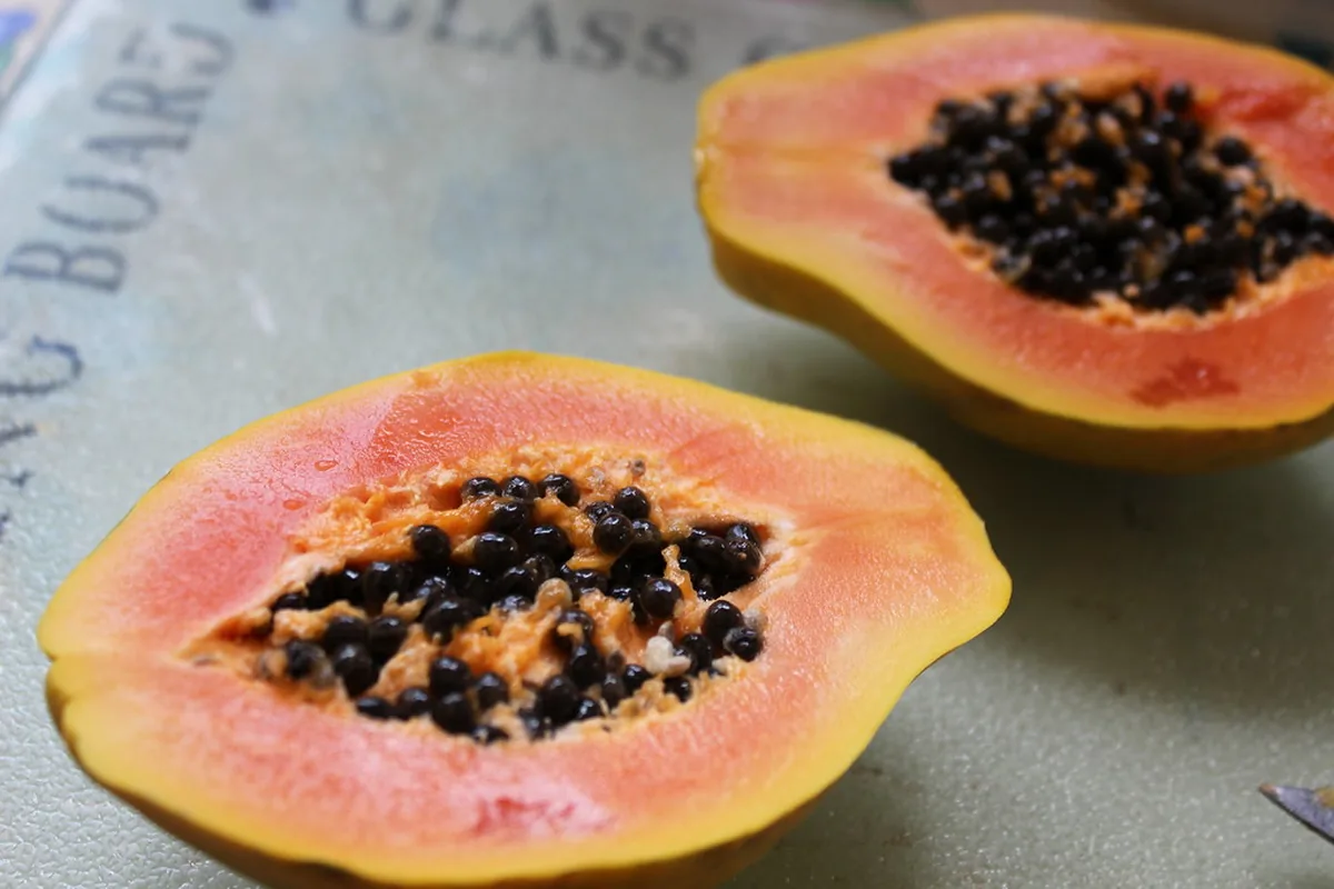 Papaya coconut smoothie