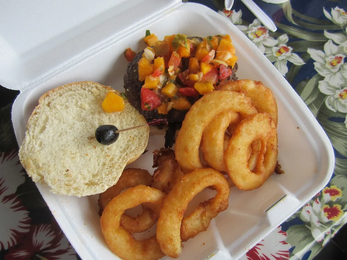 Papaya corn salsa