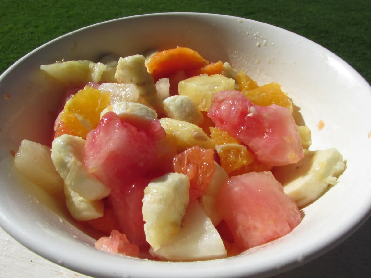 Papaya ice cream