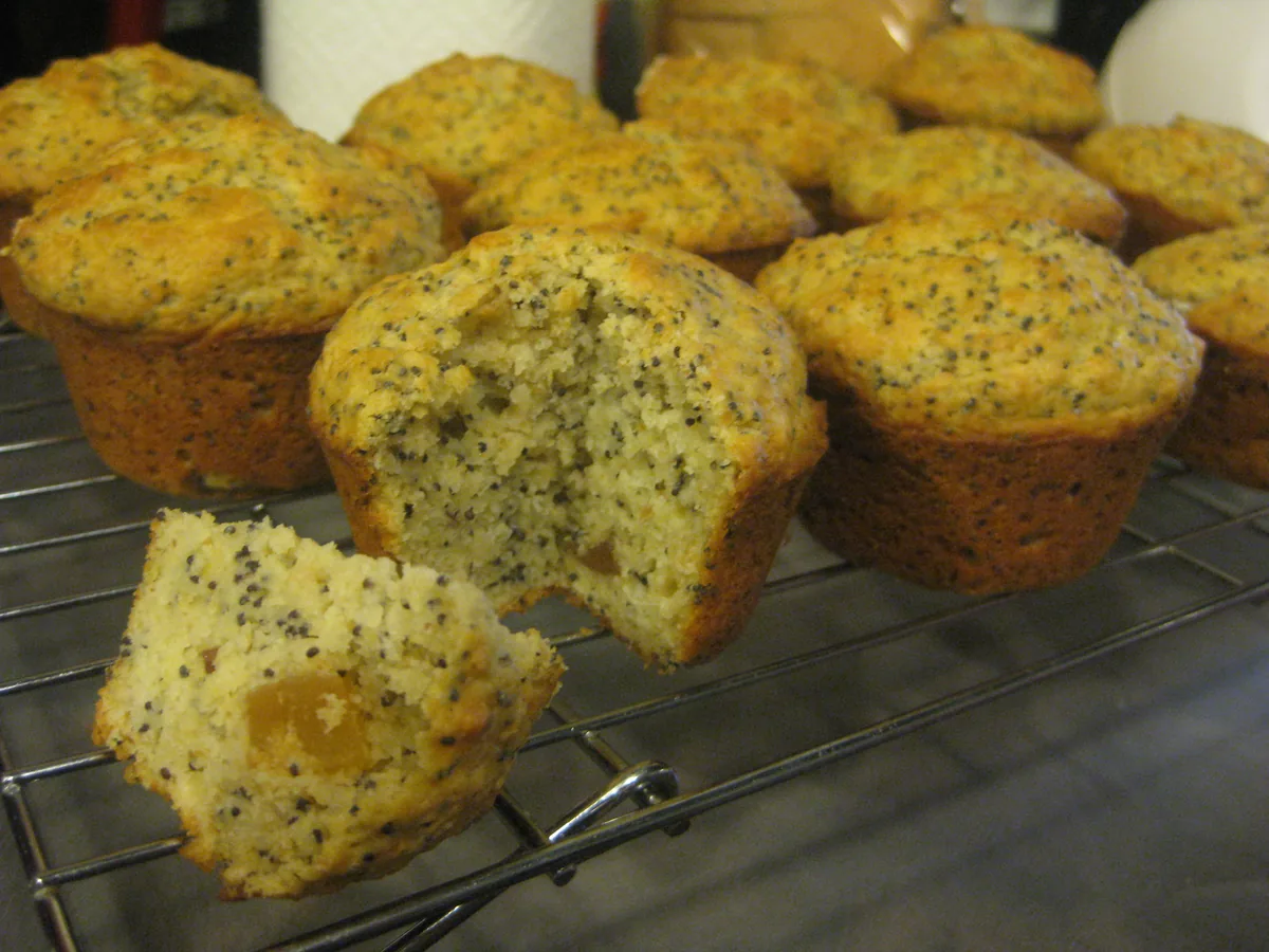 Papaya lime muffins